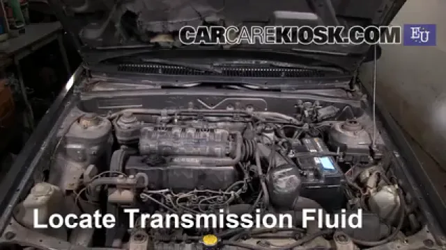 1989 Mazda 323 GLX 1.7L 4 Cyl. Diesel Transmission Fluid Check Fluid Level